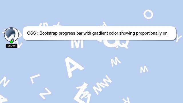 CSS : Bootstrap progress bar with gradient color showing proportionally on active width смотреть онлайн