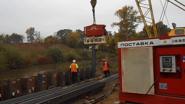 Шпунт Ларсена. Как происходит установка и монтаж смотреть онлайн