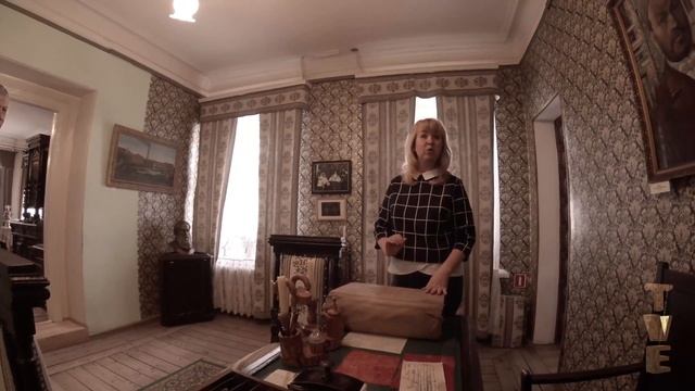 Интерьер русской усадьбы Первушина. Кабинет. Достопримечательности Владимирской области. смотреть онлайн