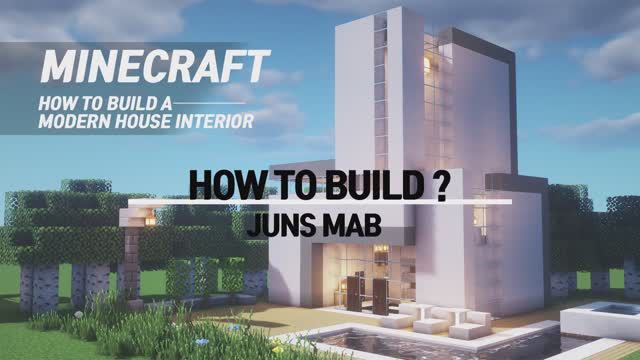 Майнкрафт (Minecraft) - Как построить современный дом и интерьер (2) смотреть онлайн