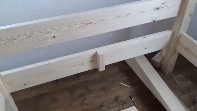 Деревянная кровать. Кровать из массива сосны своими руками смотреть онлайн