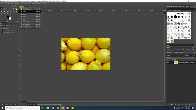 How to Rotate Image in GIMP смотреть онлайн