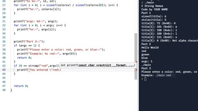 C Prog Skills Using Replit: Lesson 9: Part 3: C String Skills смотреть онлайн
