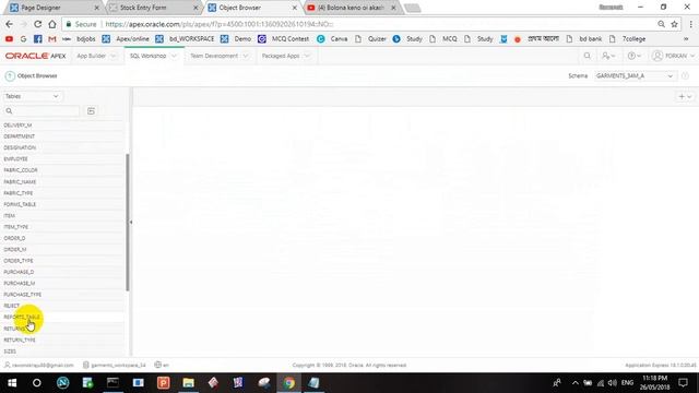 INSER USER in a table in Oracle Apex смотреть онлайн