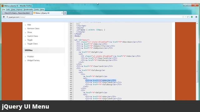 5 jQuery UI Menu Widget смотреть онлайн