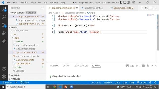 Event binding in Angular|Event binding in angular | Event binding | Angular tutorials | Angular смотреть онлайн