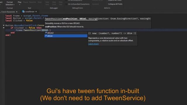 How to tween Guis in Roblox Studio | XRSamXR_yt | Roblox Studio смотреть онлайн
