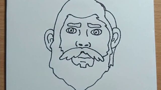 Как нарисовать мужчину с бородой смотреть онлайн