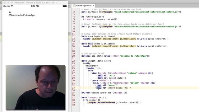 ClojureScript + React Native white screen workaround смотреть онлайн