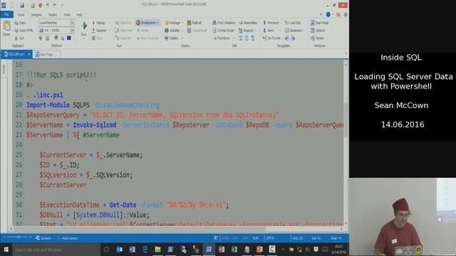 Sean McCown: Loading SQL Server Data with Powershell - 20160614 смотреть онлайн