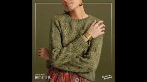 Как связать теплый свитер? Идеи свитеров - свитер спицами со спущенным рукавом - свитер женский