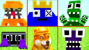 ВСЕ СКРИМЕРЫ РАДУЖНЫЕ ДРУЗЬЯ В МАЙНКРАФТ ПЕ, RAINBOW FREINDS MINECRAFT PE MOD