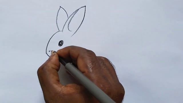 how to draw rabbit drawing easy step by step@DrawingTalent смотреть онлайн