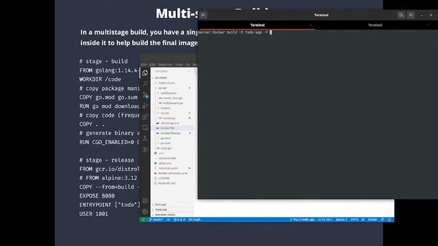 How to write optimized & secure docker file to create docker images смотреть онлайн