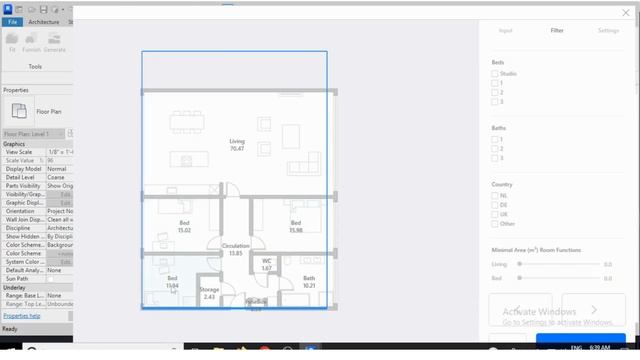 3 BHK HOUSE PLAN BY USING ARTIFICIAL INTELLIGENCE PLAN FINDER #revitknowledge #revit #planfinder смотреть онлайн
