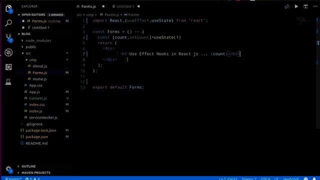 Use Effect in Reactjs # 17 | UseEffect Hook with example | Reactjs Tutorial in Hindi 2023 | Reactjs смотреть онлайн