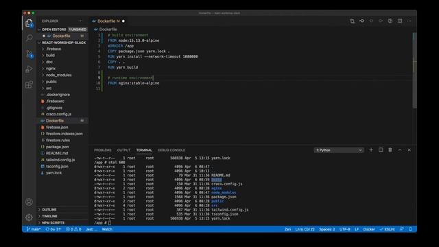 React in Docker & Kubernetes walkthrough: Multistage build, push & deploy in Kubernetes смотреть онлайн