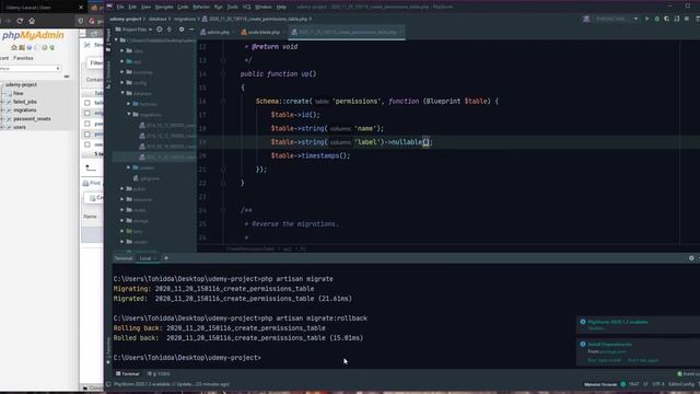 01 Create Migration смотреть онлайн