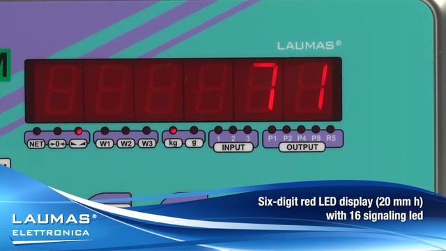 WINOXR - stainless steel weight indicator with red LED display IP68 (IP69K) - LAUMAS смотреть онлайн