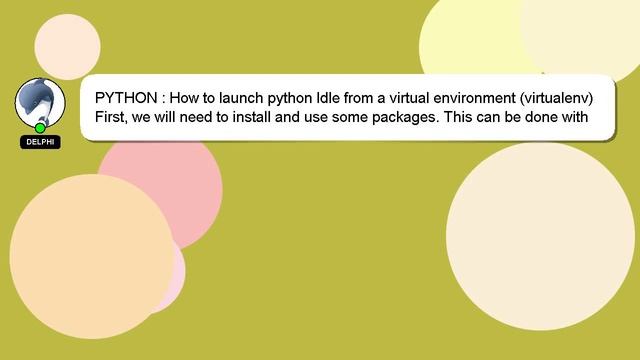 PYTHON : How to launch python Idle from a virtual environment (virtualenv) смотреть онлайн