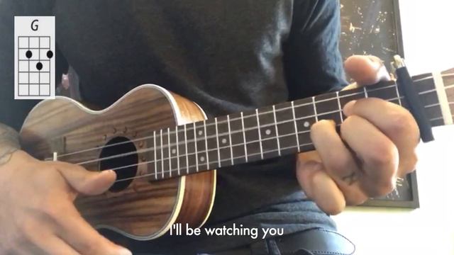 🌙Every Breath You Take (The Police) - EASY Ukulele Tutorial смотреть онлайн