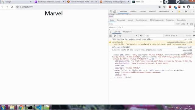 Conexión A La API De Marvel Usando React