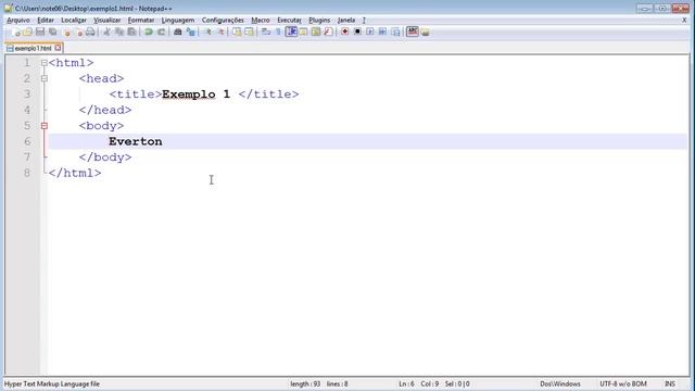 HTML - Introdução - Primeiras linhas de código смотреть онлайн
