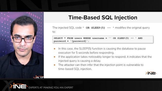 6.22. Exploiting Time-Based SQL Injection Vulnerabilities - Part 1 смотреть онлайн