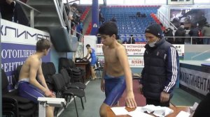 Взвешивание борцов до 55 кг