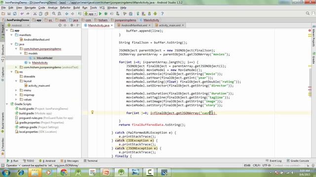 16 - JSON Parsing, Custom Models and Complex JSON- Android Studio смотреть онлайн
