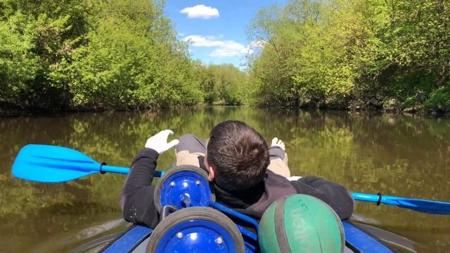 Сплав по реке Пахра, Подольск-М4, шиверы, перекаты, фавеллы. Открытие сезона. смотреть онлайн