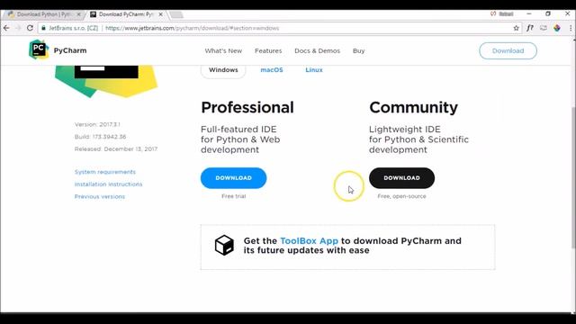 Python 3 Programming Tutorial - Part 1 - Installing Python and Pycharm смотреть онлайн