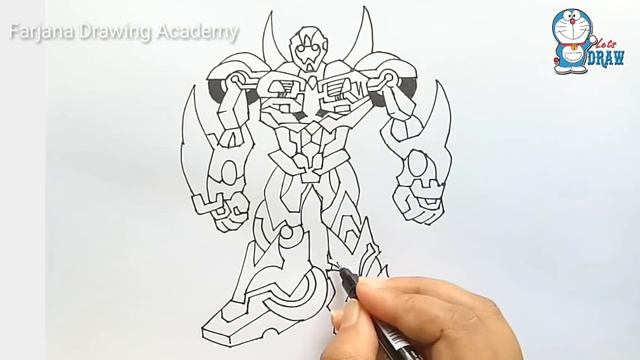 How to draw Transformers Bumblebee step by step смотреть онлайн