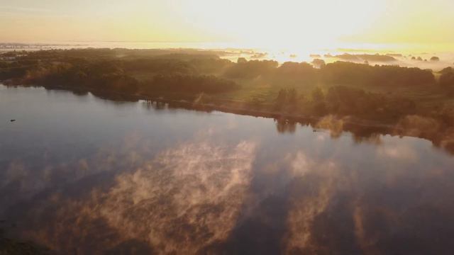 Красивый рассвет на Оке смотреть онлайн