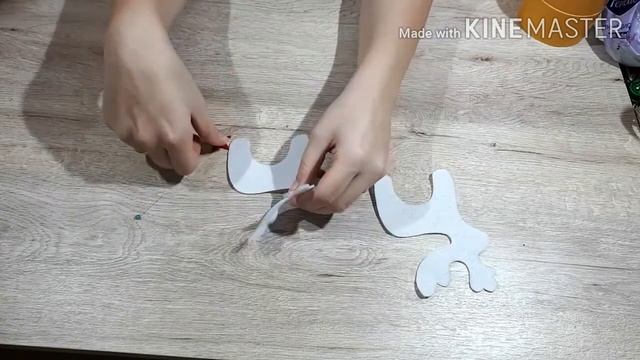 Новогодний олень своими руками из ткани (фетр). смотреть онлайн