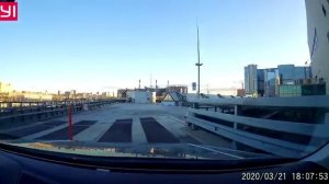 Заневский Каскад. Въезд на парковку на крыше