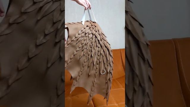 Крылья дракона на гибком каркасе. Сделаны на заказ для ребёнка. смотреть онлайн