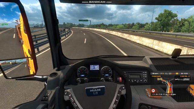 Euro Truck Simulator 2 + Руль g29 + коробка передач. Часть 2 смотреть онлайн