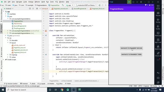 Fragment in Android Kotlin Part 1 смотреть онлайн