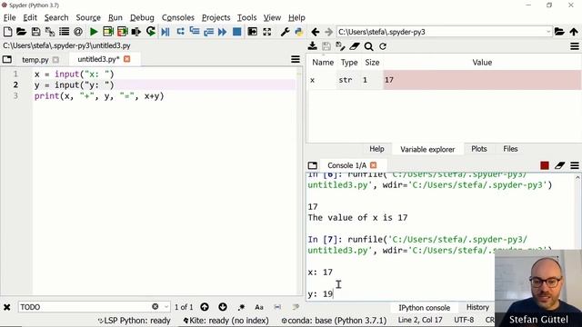 Programming with Python 1 - Basic input/output, variables, operators смотреть онлайн