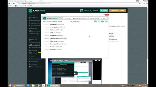 Как сделать Followers Goal, Sub Goal [Twitch] [Stream Labels] [twitchalerts.com] смотреть онлайн