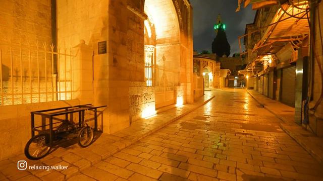 MERRY CHRISTMAS From JERUSALEM. Beautiful Illumination Of The Night City