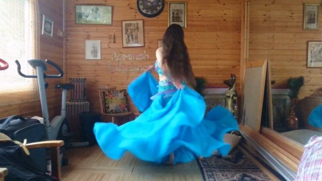 Bellydance Practice to Salma Ya Salama (Latin Fusion Gypsy Skirt) смотреть онлайн