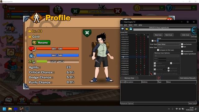 Cheat 1x Hit Ninja Legends (Ninja Saga) смотреть онлайн