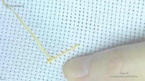 Вышивка крестиком диагонального стежка. Урок 9