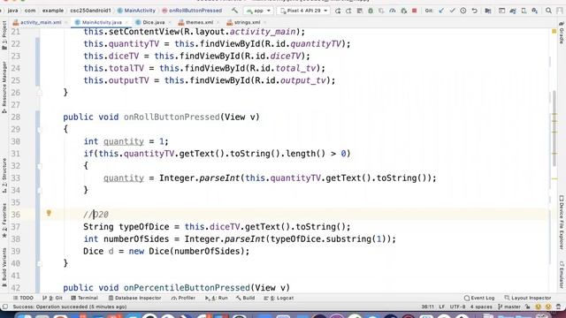 CSC250 11/24/20 Finished Android Dice Roller смотреть онлайн