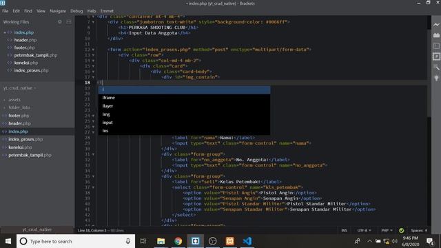 Bagaimana membuat web CRUD dgn PHP Native, Bootstrap, Mysql & Jquery - hobi web programming (Seri#3 смотреть онлайн