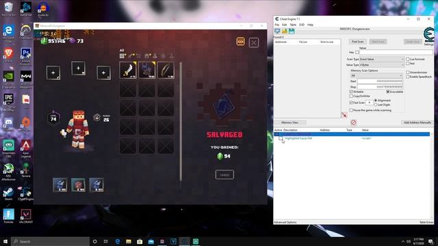 How To Unlock Any Item In Minecraft Dungeons(Cheat Engine) - Mod Minecraft Dungeons PC 2020 смотреть онлайн