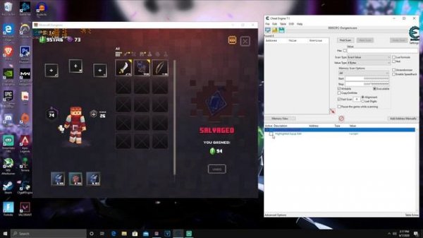 How To Unlock Any Item In Minecraft Dungeons(Cheat Engine) - Mod Minecraft Dungeons PC 2020