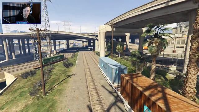 GTA 5 Real Life Mod #9 - DRIVING TRAIN & EPIC TRAIN DERAILMENT CRASH смотреть онлайн